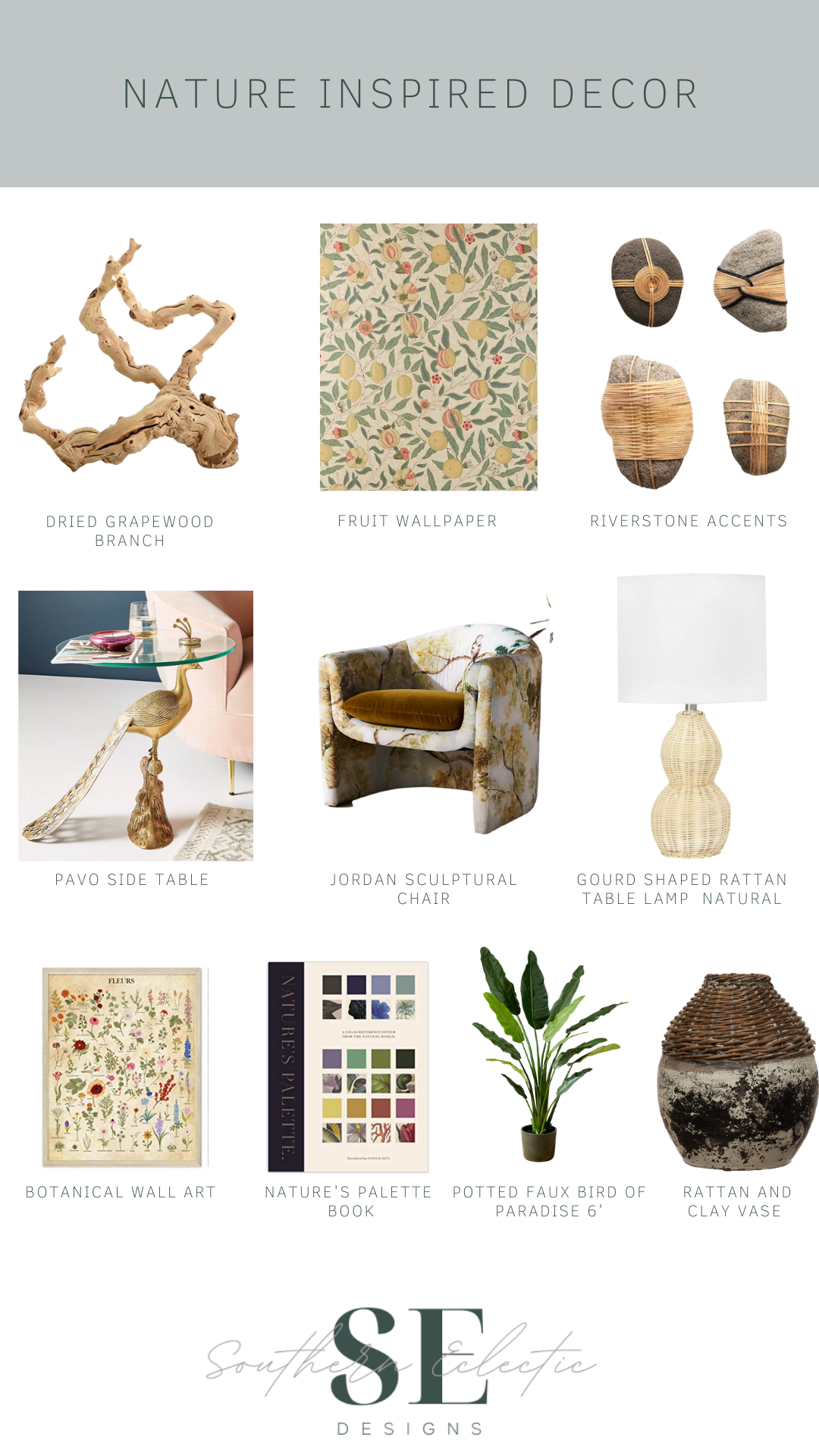 Southern Eclectic Designs
Nature Inspired Decor